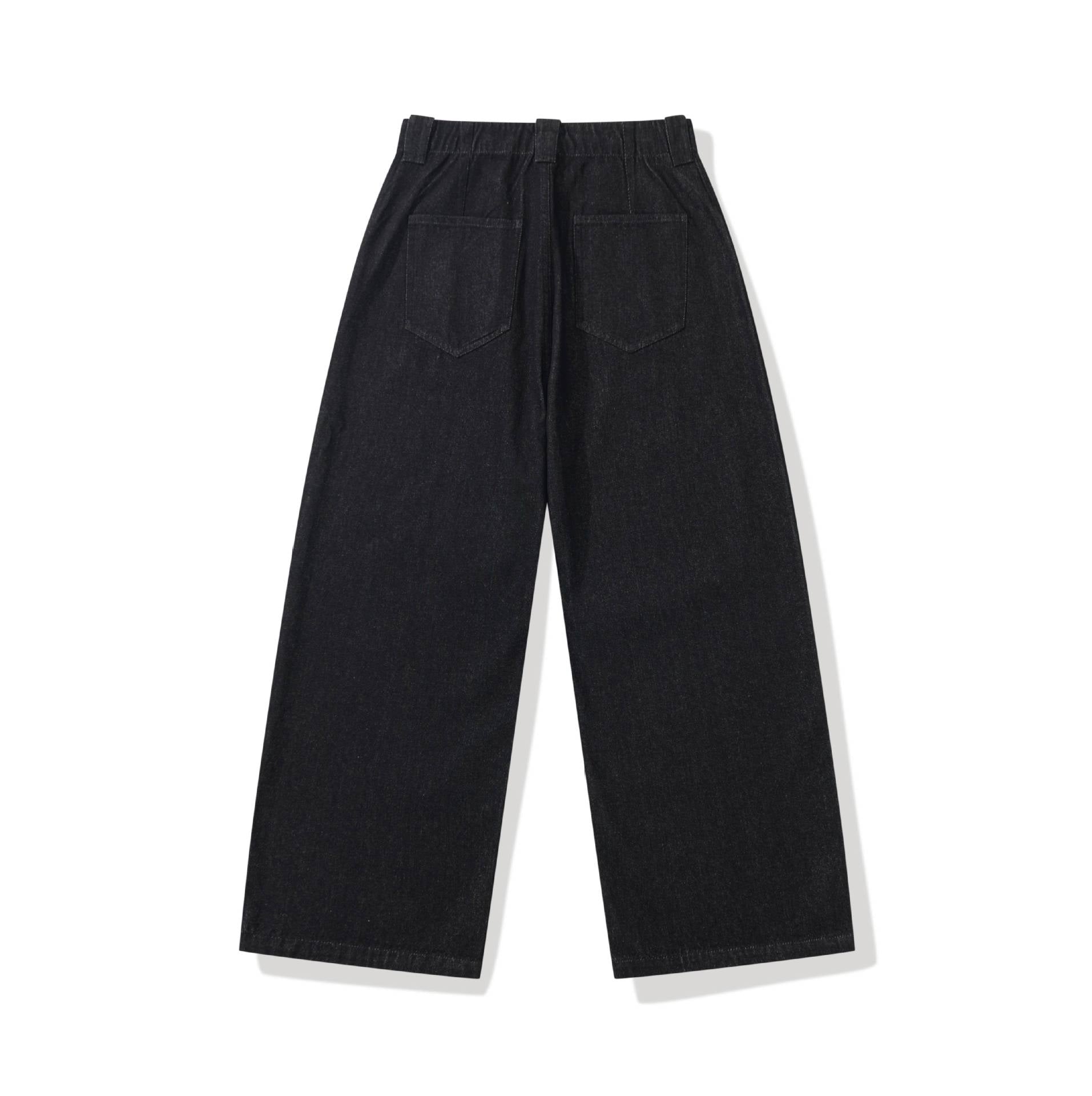 Women's high-waisted culotte jeans in worker look with large patch pockets Chichicherry