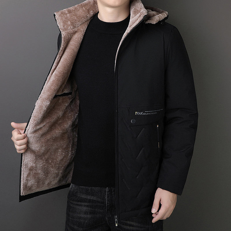 Men's Thermal Parka with Teddy Lining and Hood Chichicherry