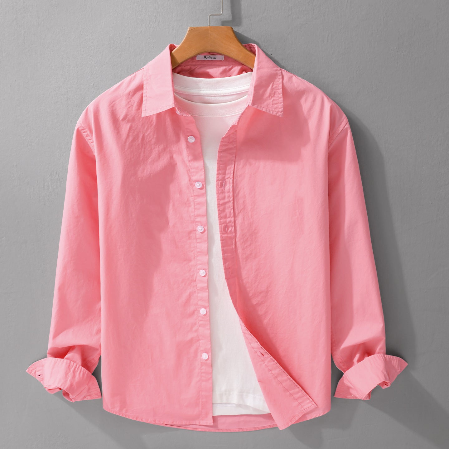 Men's Casual Layering Shirt with Integrated T-Shirt Insert Chichicherry