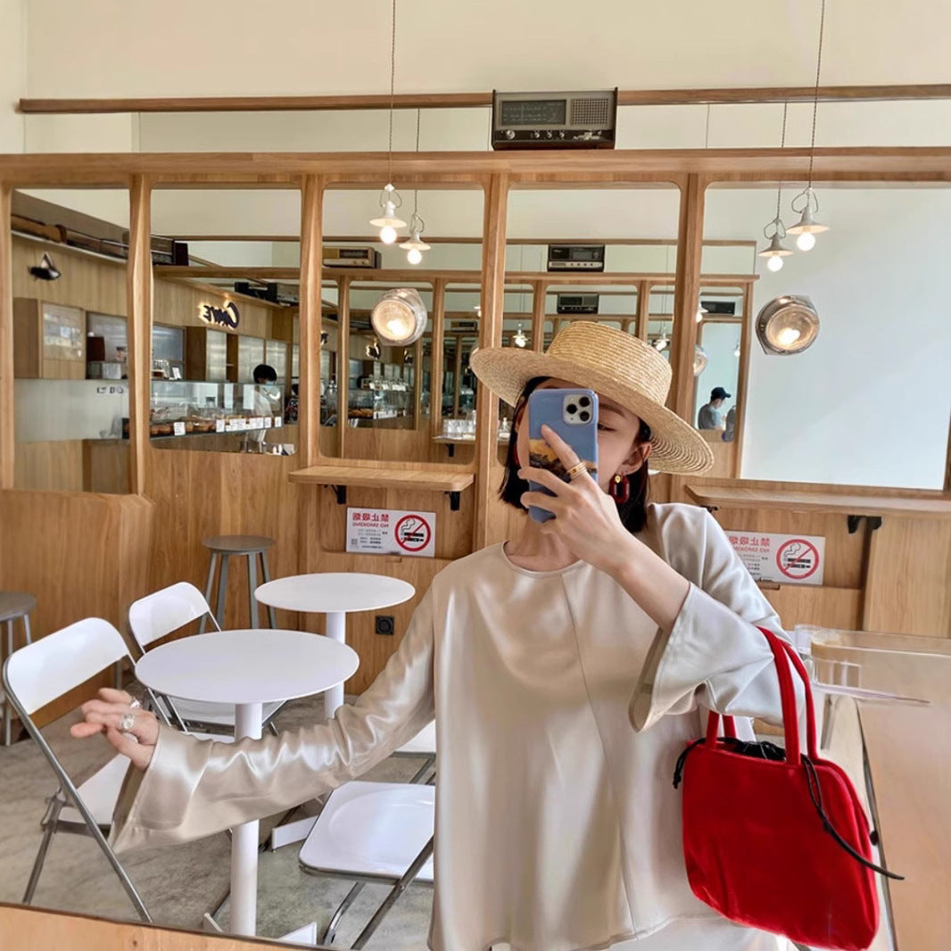 Women Elegant and airy long sleeve blouse Drune