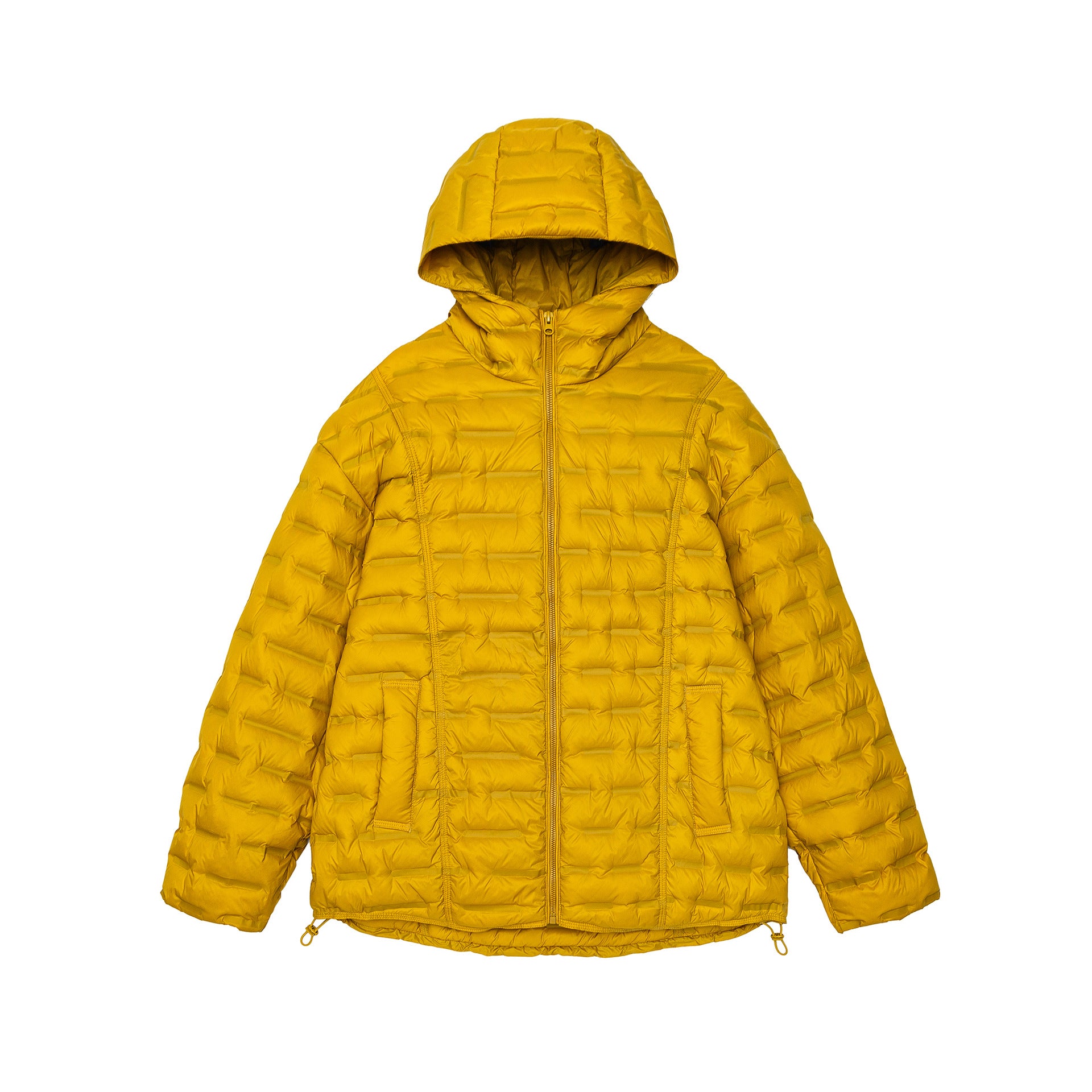 Men's Ultralight Quilted Insulation Jacket with Hood and Adjustable Hem Chichicherry