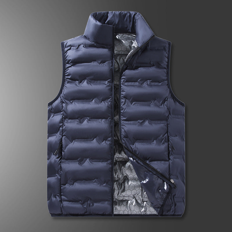 Men's Ultralight Packable Quilted Vest with High Collar and Inner Mesh Chichicherry