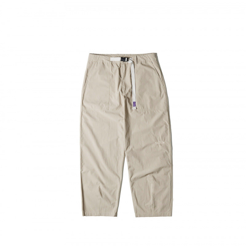Unisex Light Technical Pants with Elastic Waistband, Integrated Adjustment Strap and Tapered Leg Opening Chichicherry
