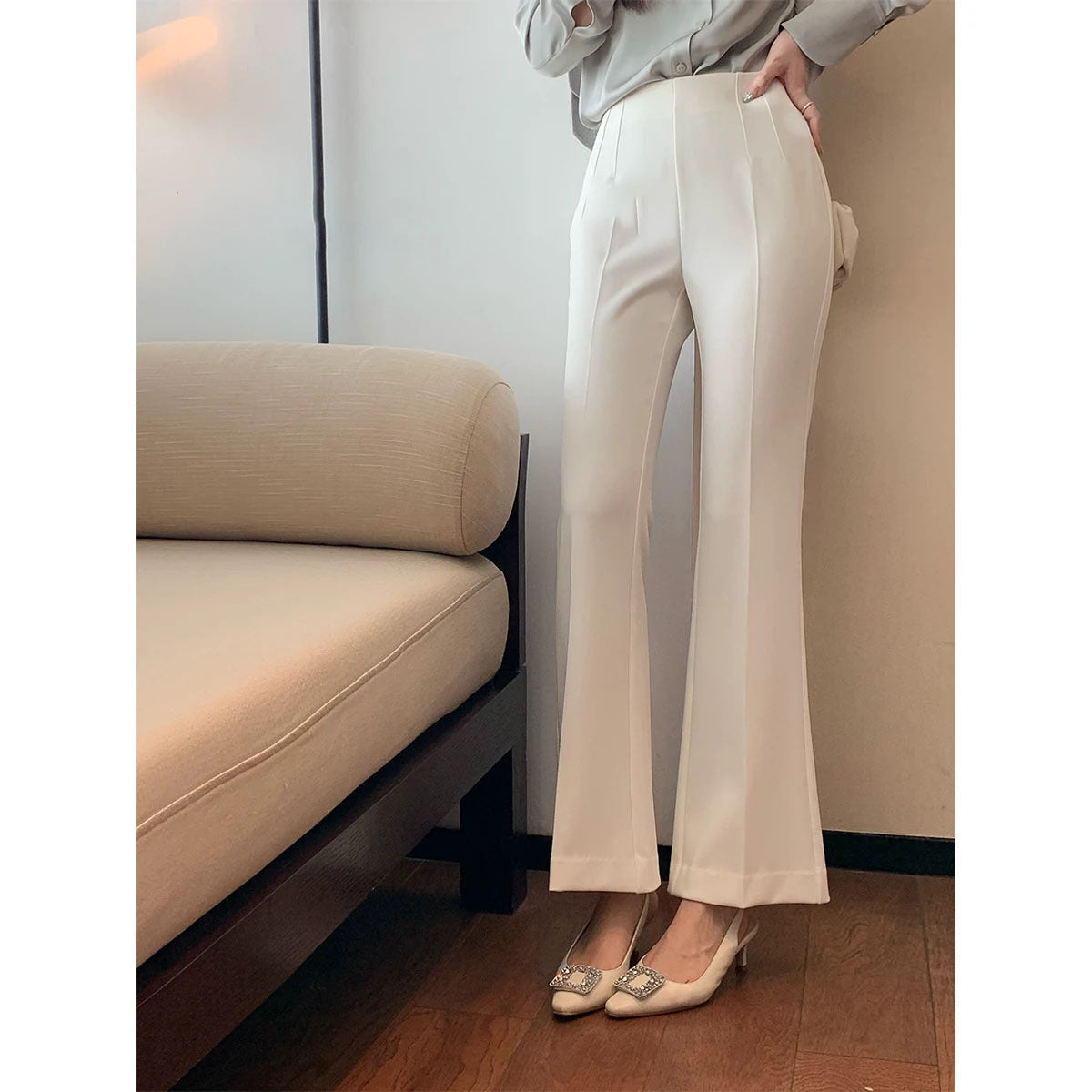 Ladies Elegant High Waisted Palazzo Pants Chichicherry