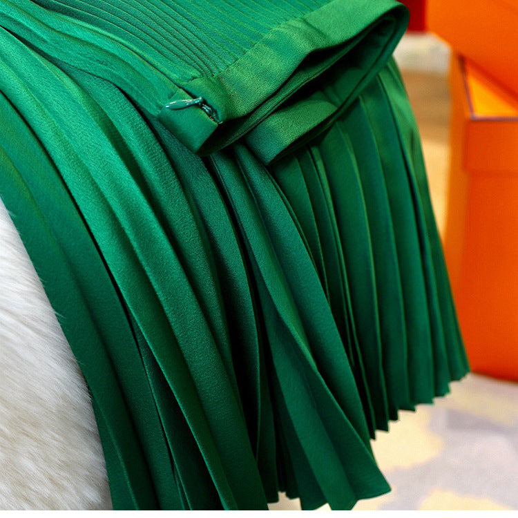 Women Elegant and airy pleated skirt combination Drune