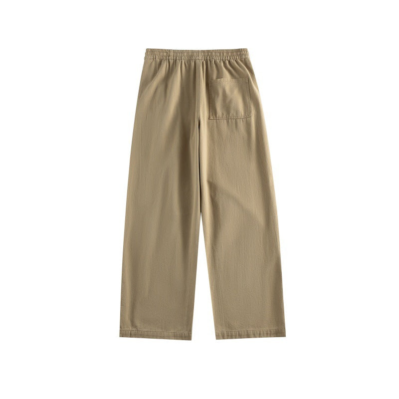 Women's wide culotte pants in utility style with elastic waistband, drawstring, and patch pockets