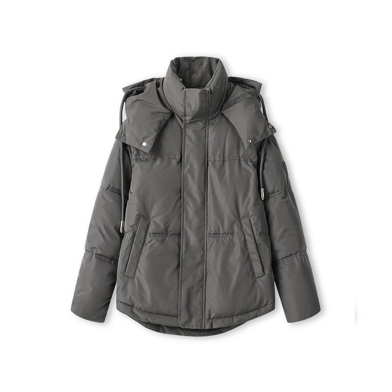 Women's oversized quilted winter jacket with hood and thermal insulation Chichicherry