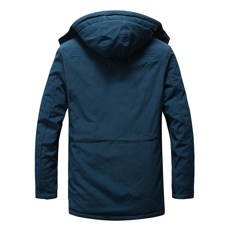 Men's Thermo-Field Parka with Sherpa Lining, Multifunctional Pockets and Hood Chichicherry
