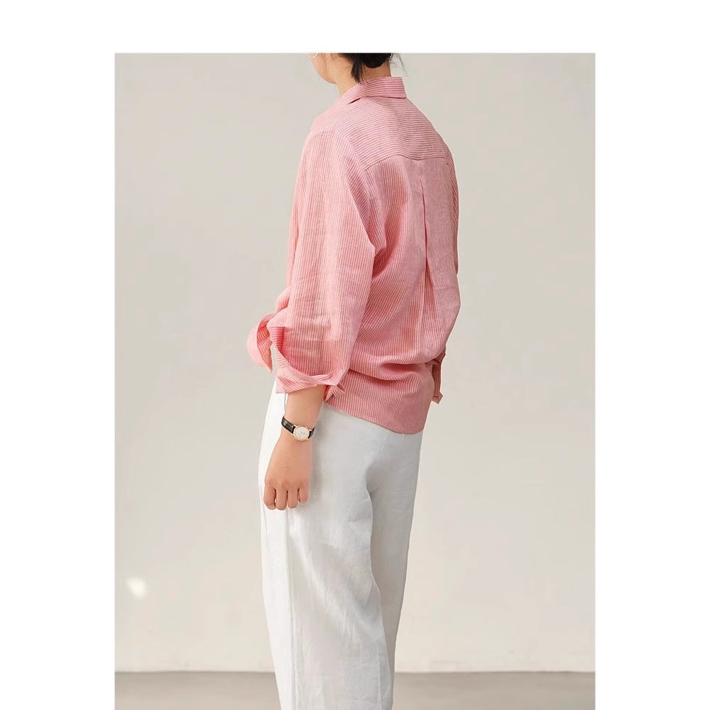Ladies Elegant Striped Blouse Chichicherry