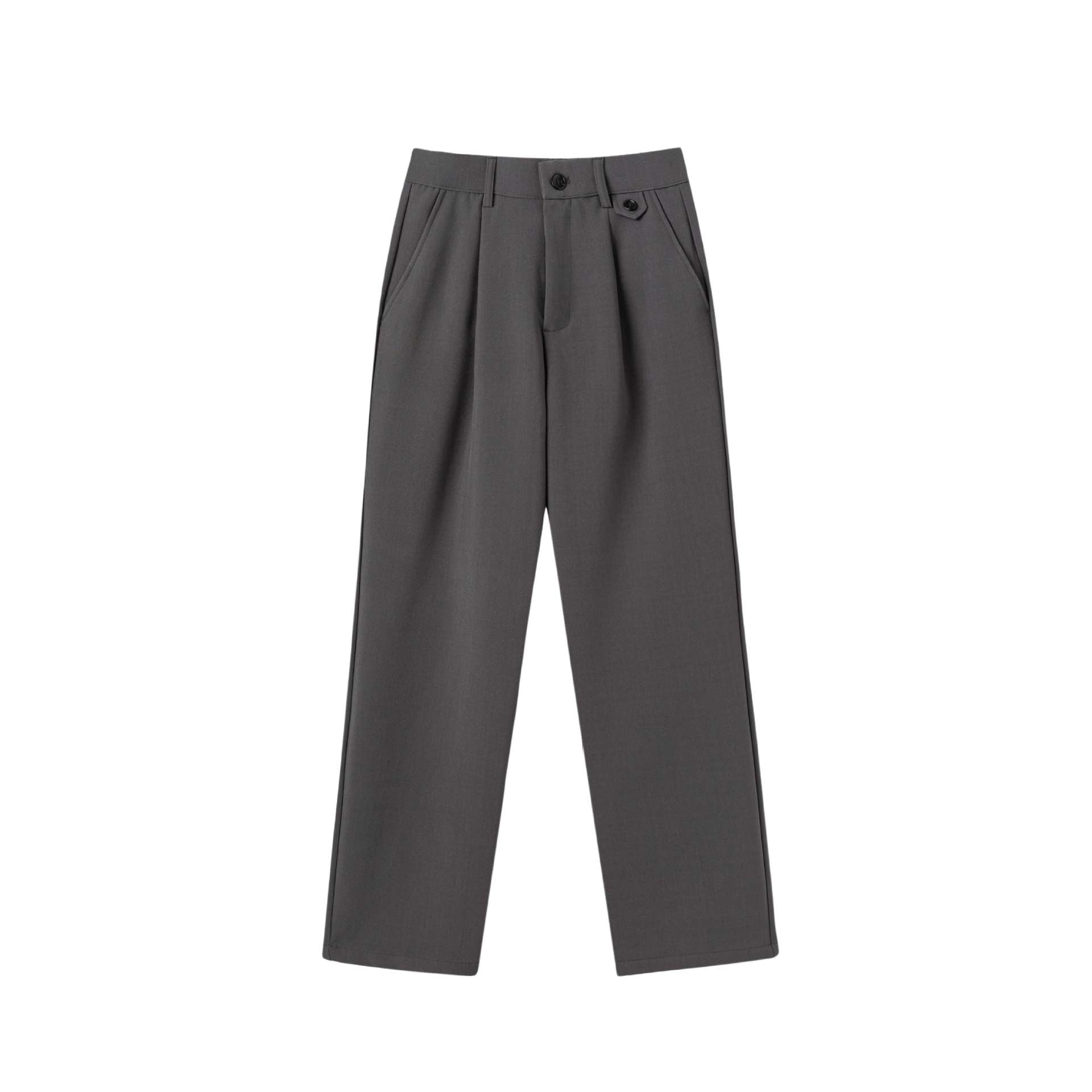 Women's Wide Pleated Trousers with High Waist and Classic Waist Detail Chichicherry