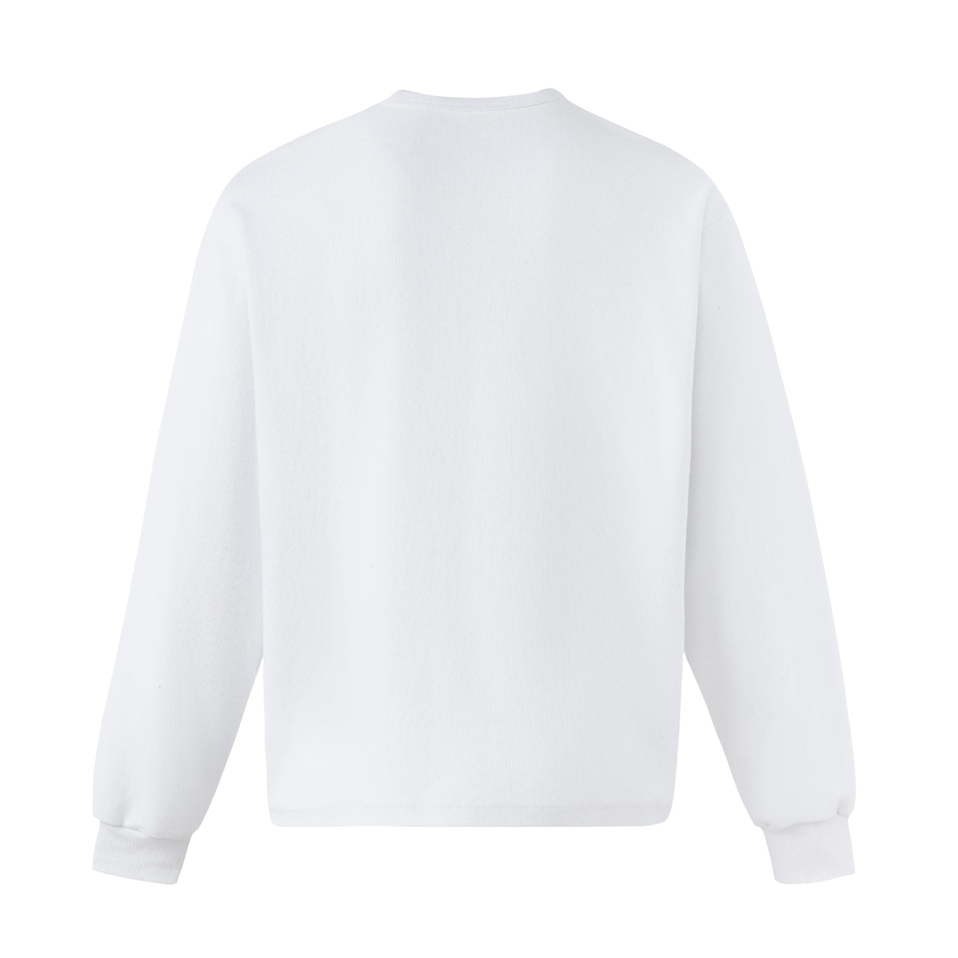 Unisex Oversized Sweatshirt with short Henley placket and blurred graphic print Chichicherry