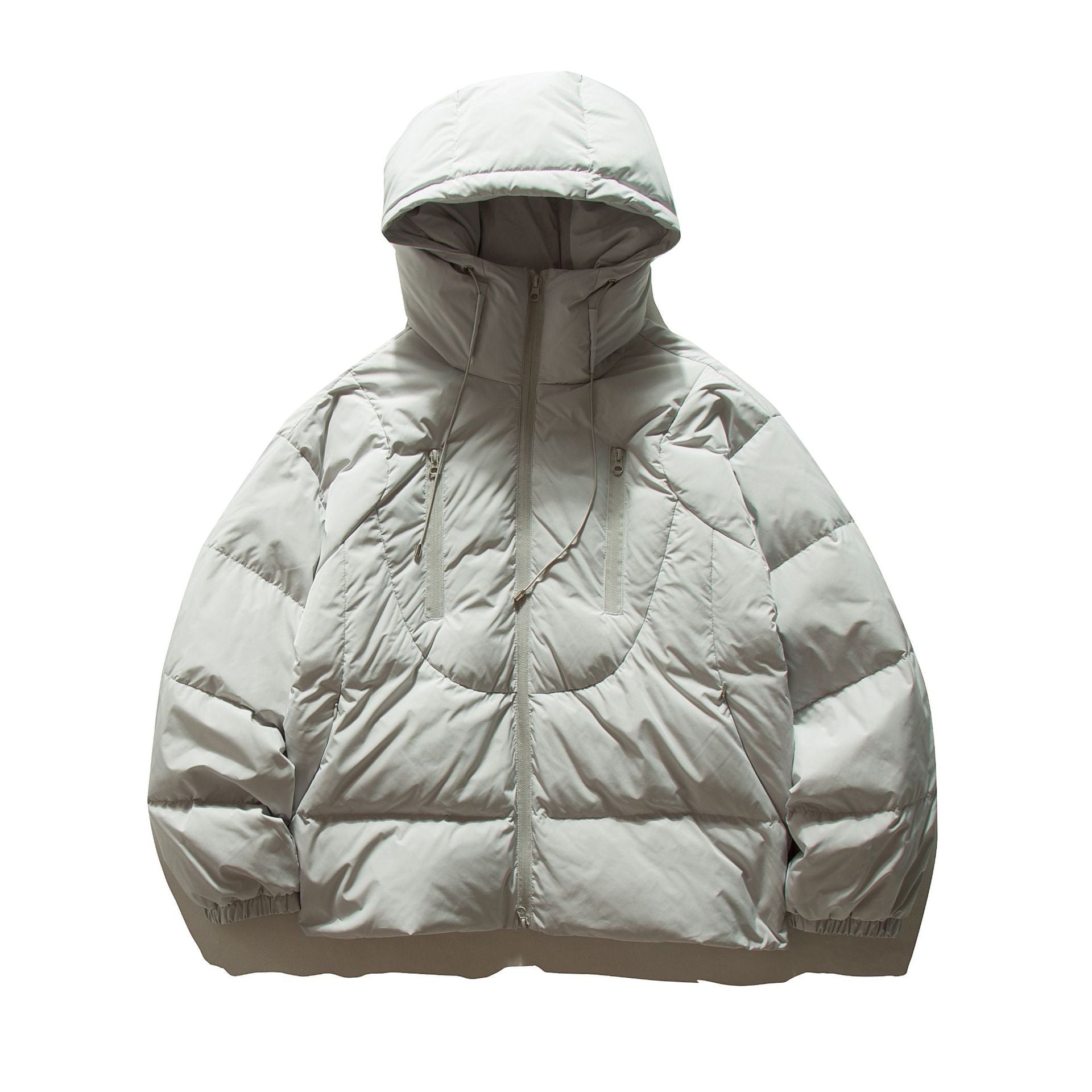 Women’s oversized quilted hooded jacket with voluminous thermal padding Chichicherry