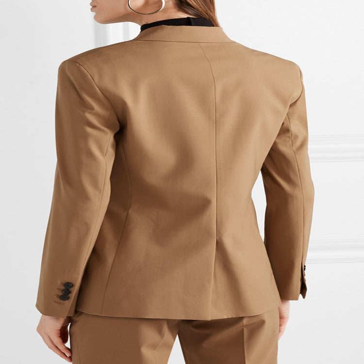 Women Tailored Two-Piece Blazer-Pant Suit in Slim Tailoring Chichicherry