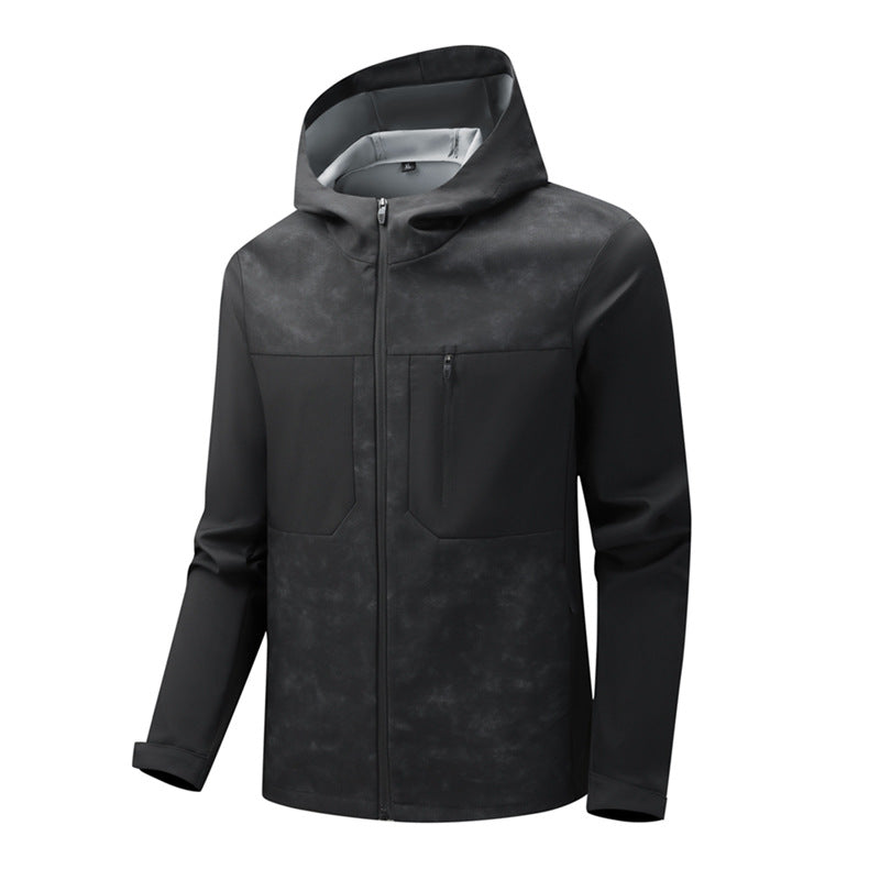 Men's Urban Softshell Hybrid with water-repellent coating, hood and chest zipper Chichicherry
