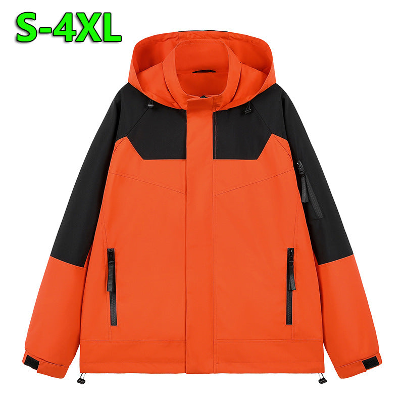 Men's water-repellent technical urban hoodie jacket with ergonomic hood, concealed zipper, and seam-sealed utility pockets Chichicherry