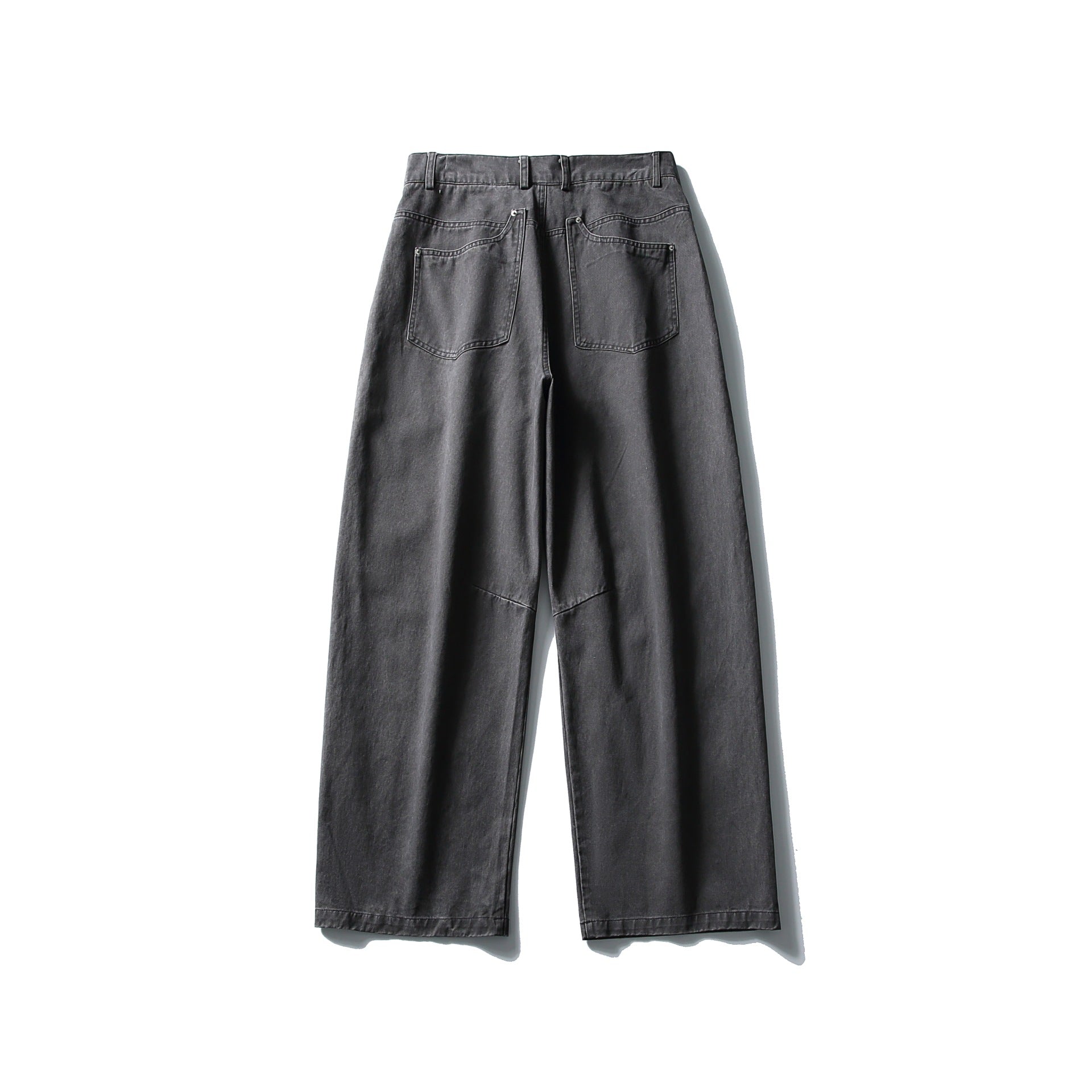 Women's High-Waist Cargo Pants made of Denim with reinforced knee patches and large patch pockets Chichicherry