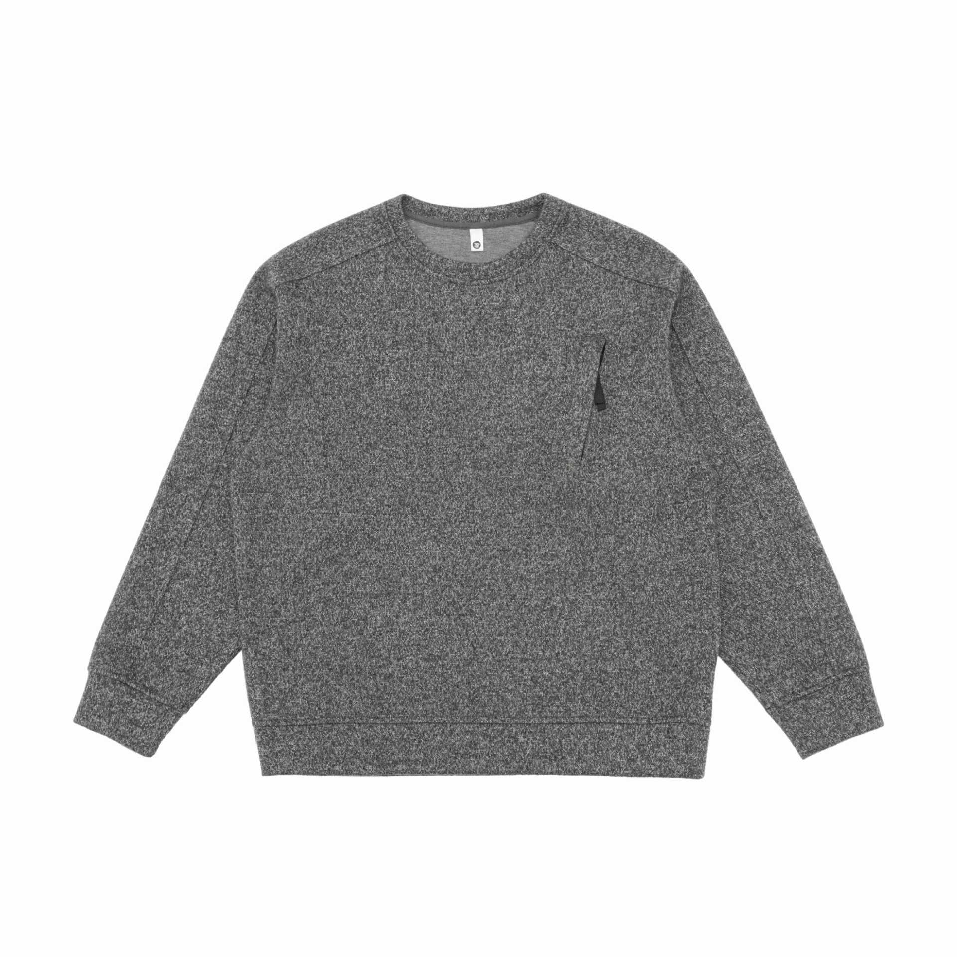 Unisex Structured Round Neck Sweatshirt with Raglan Sleeves and Ribbed Hem Chichicherry