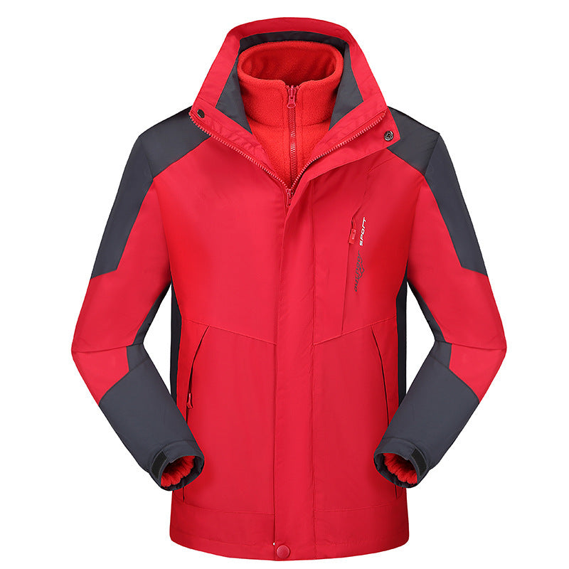 Women's versatile outdoor jacket with removable fleece inner jacket and windproof softshell outer Chichicherry