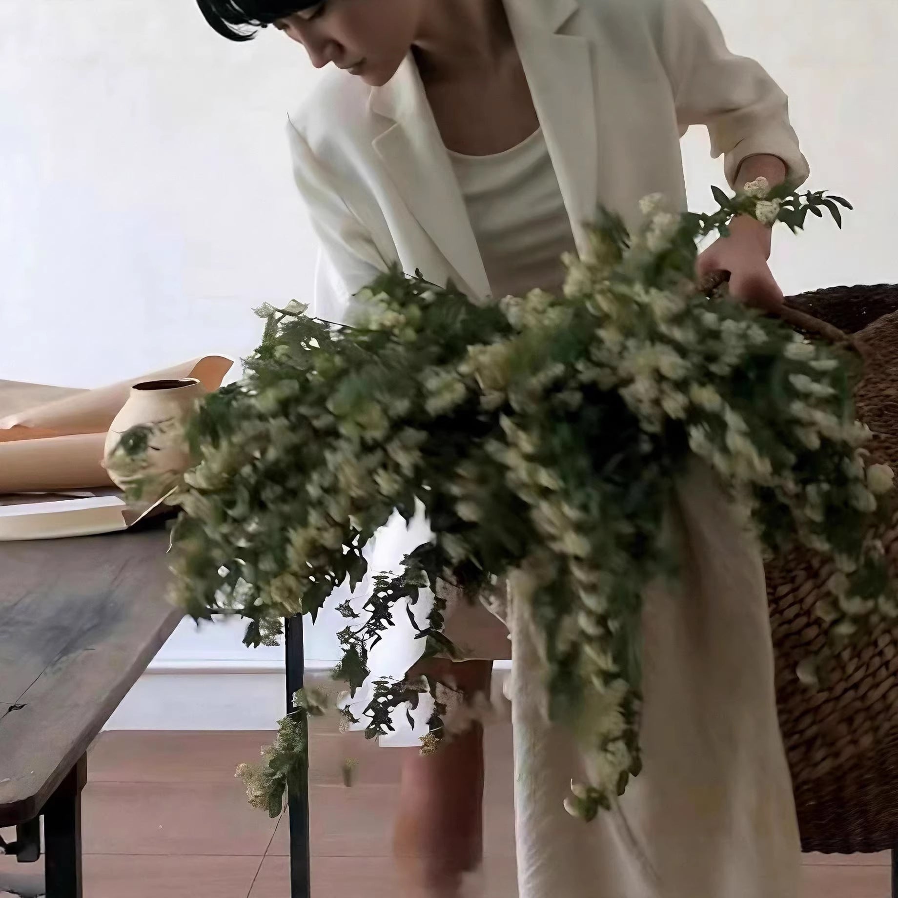 Ladies Elegant Linen Jacket Drune