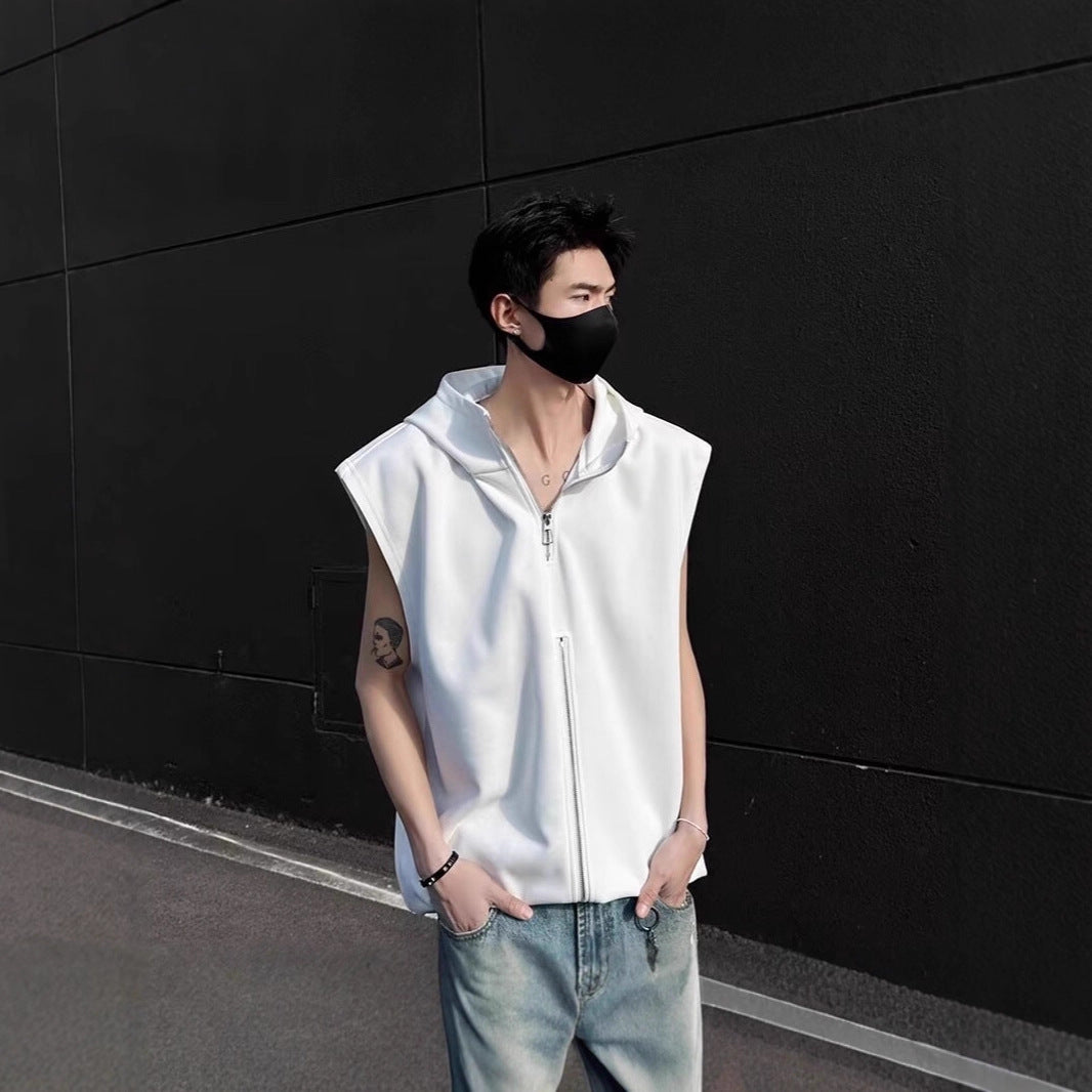 Men's Stylish Hooded Vest Chichicherry