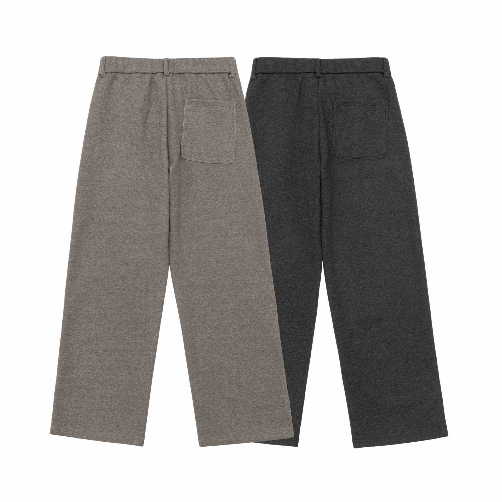 Women's high-waisted wide jersey pants with pleats and side pockets Chichicherry