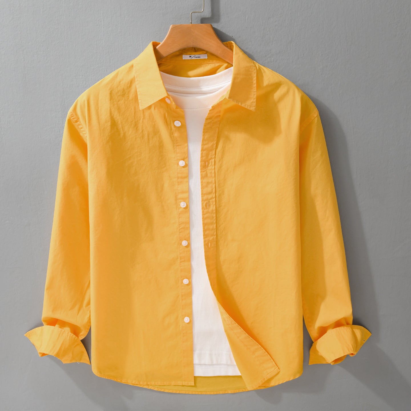 Men's Casual Layering Shirt with Integrated T-Shirt Insert Chichicherry