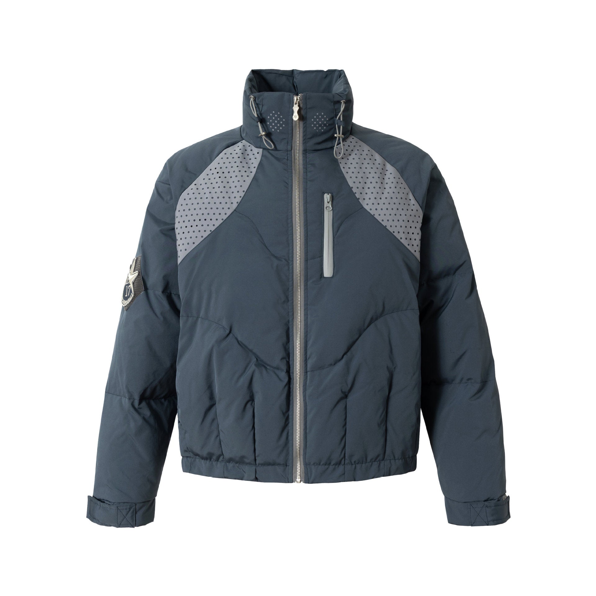 Men's short padded winter jacket with a high stand-up collar Chichicherry