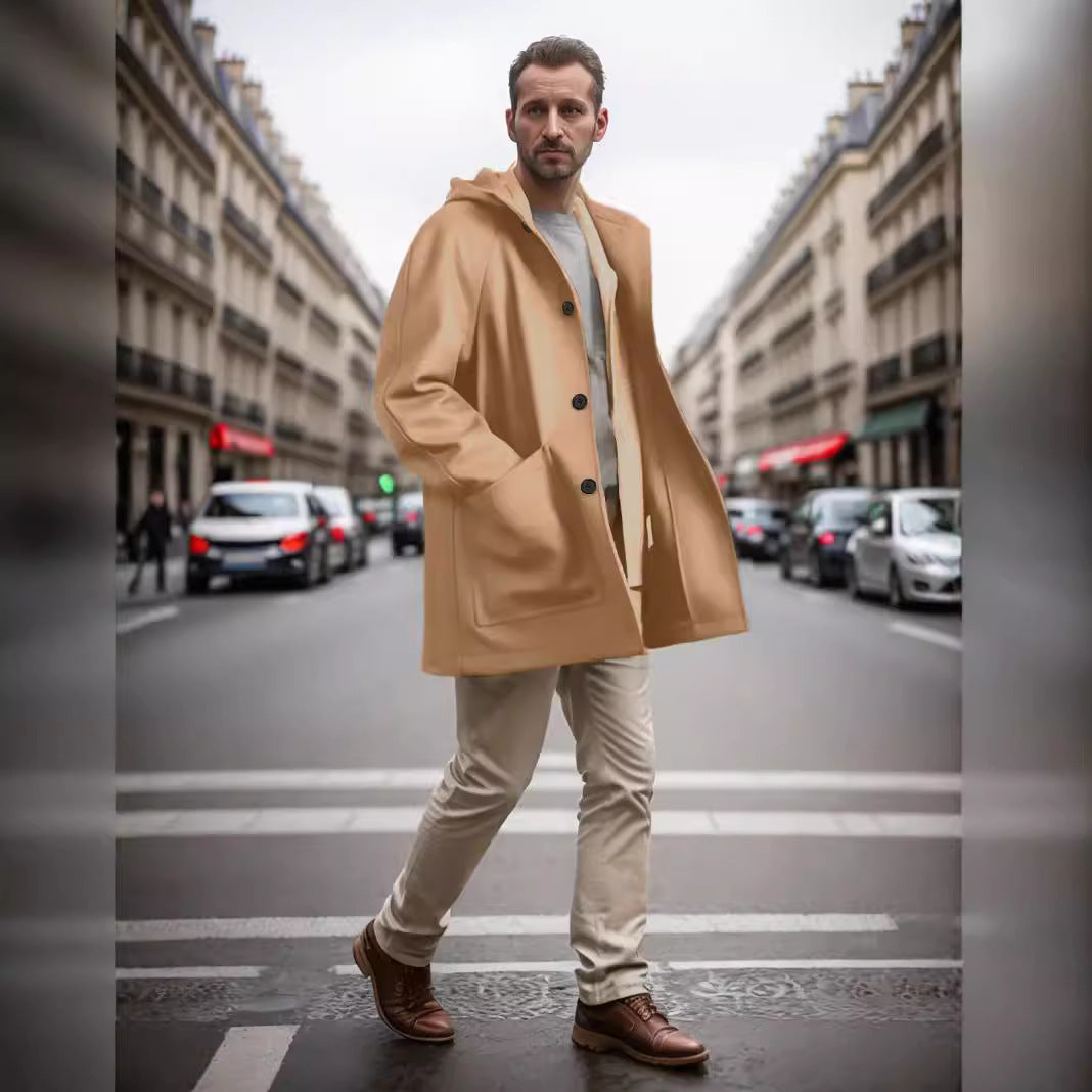 Men's oversized hooded coat with teddy lining Chichicherry