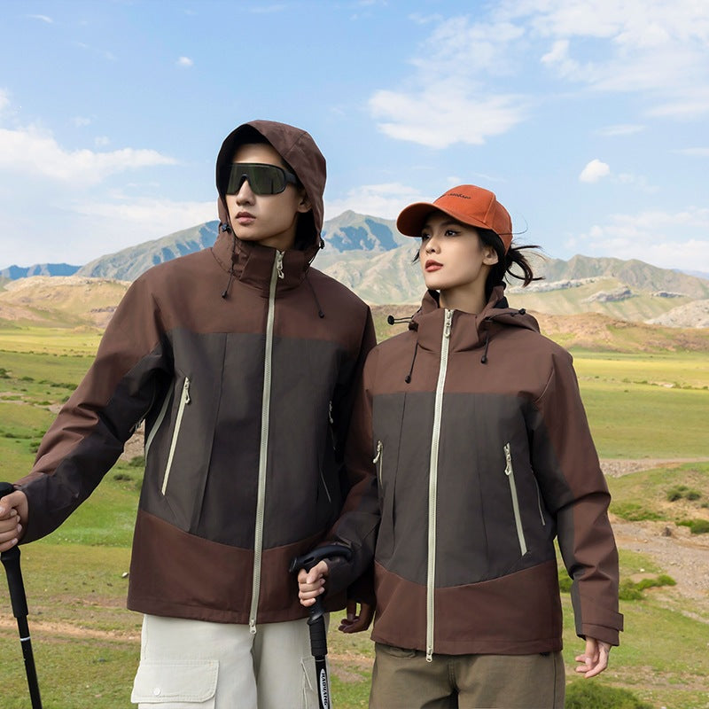 Women's Weatherproof Urban Trekking Jacket with Thermal Fleece Lining and Welded Zippers Chichicherry
