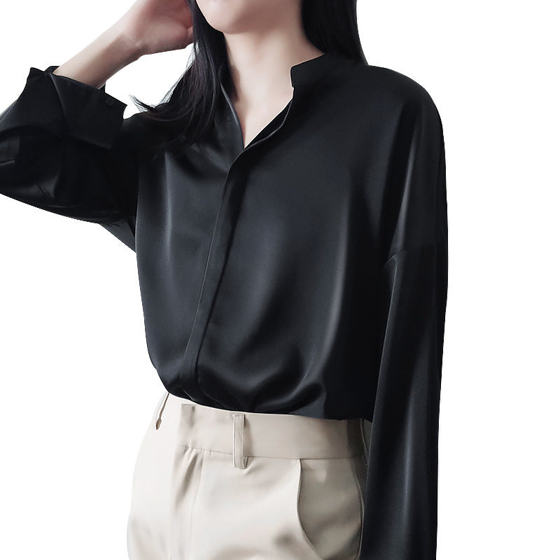 Ladies Elegant Blouse made of high-quality Satin Chichicherry