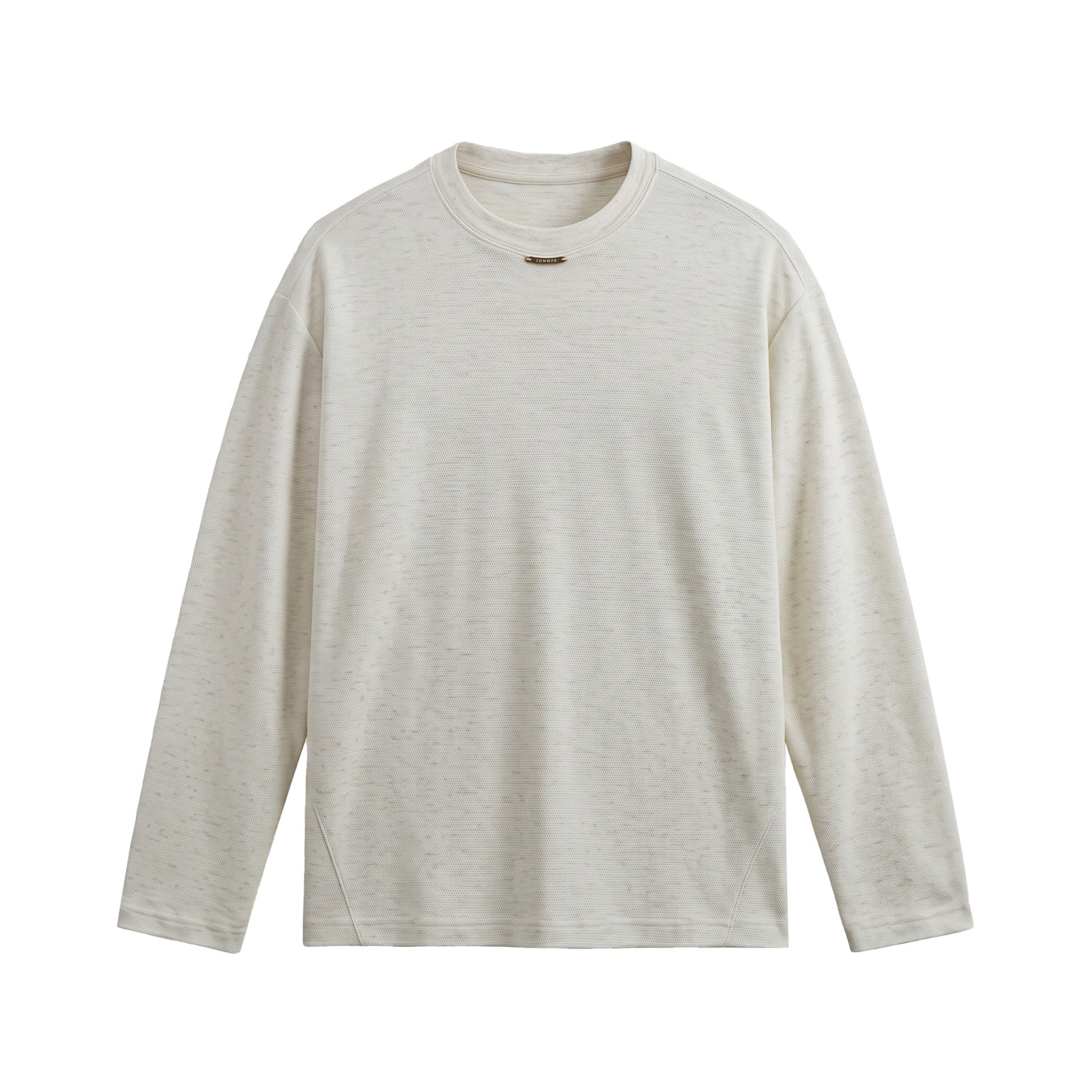 Women's fine-knit sweatshirt with textured knit, round neck and loose fit Chichicherry