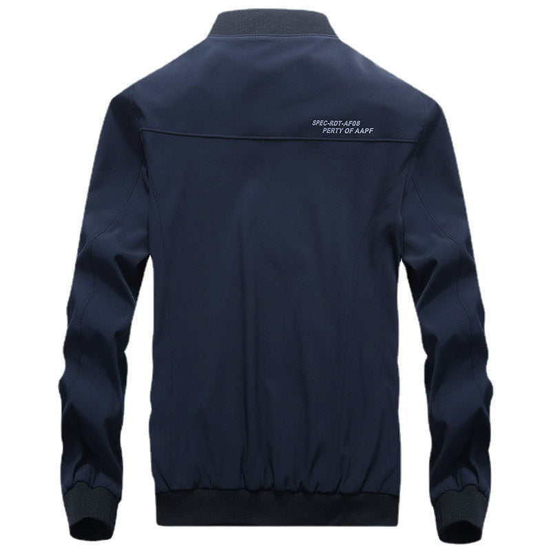 Men's lightweight softshell bomber with patterned mesh lining and wind-resistant exterior material Chichicherry