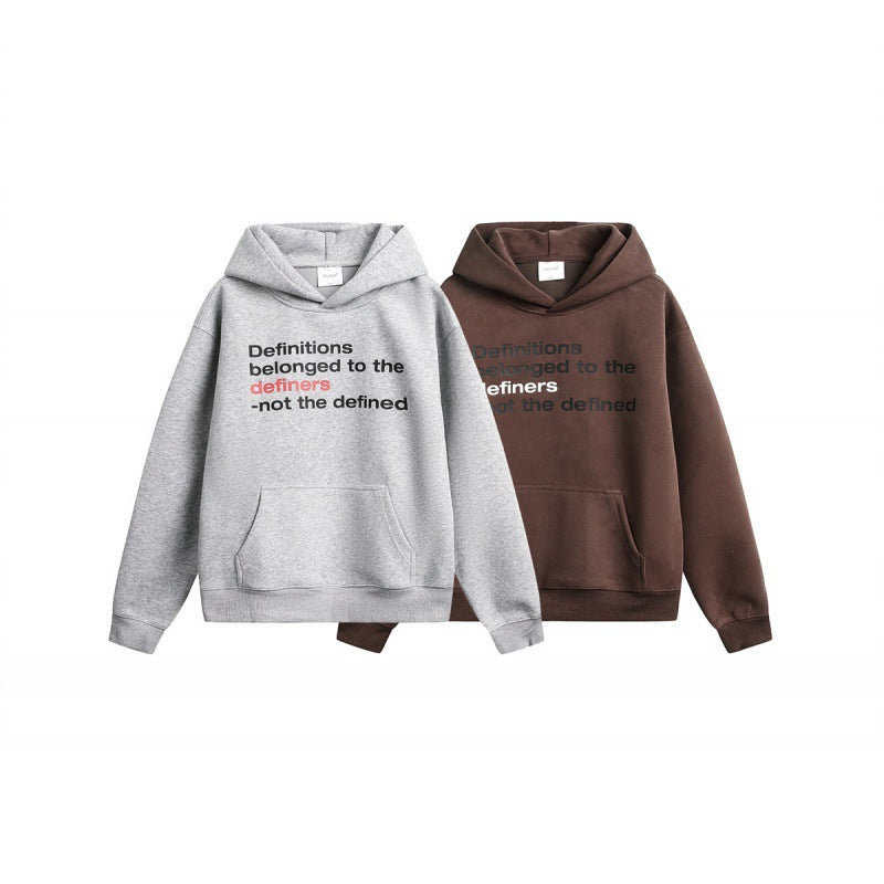 Unisex Oversize Hoodie made of cotton blend with kangaroo pocket and statement print Chichicherry