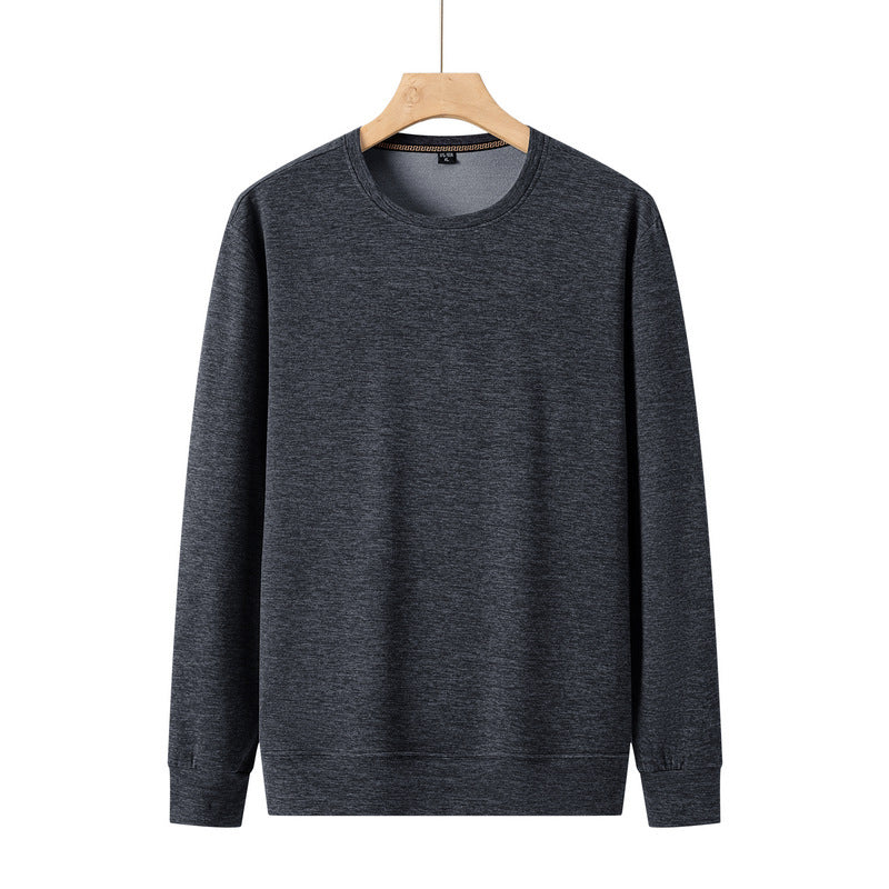 Men's Fine Crew Neck Sweatshirt made of Cotton Blend with Regular Fit and Ribbed Cuffs Chichicherry
