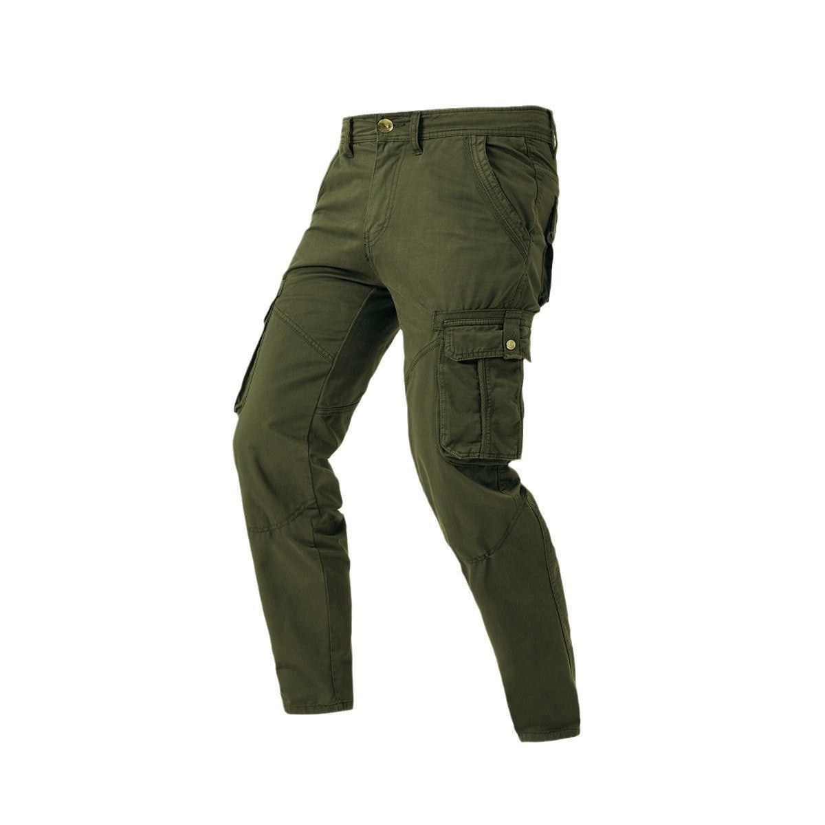 Men's Tapered Cargo Pants with Multiple Pockets, Knee Inserts, and Utility Details Chichicherry
