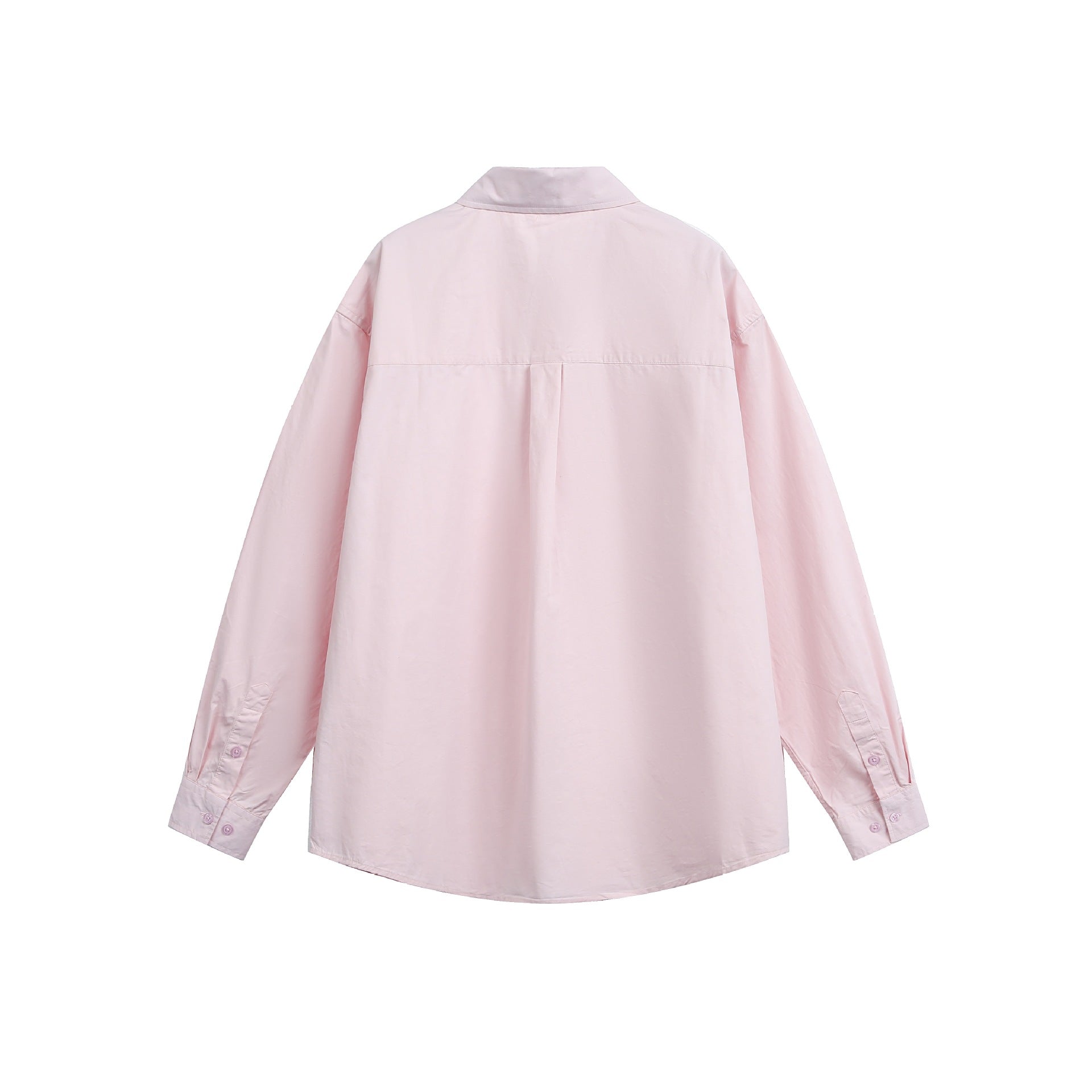 Women's Oversize Casual Shirt with Drop Shoulder and Chest Pocket Chichicherry