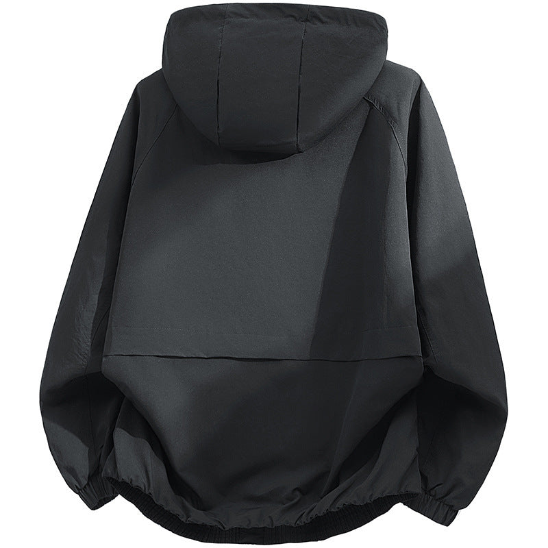 Men's technical hooded softshell jacket with adjustable hood and utility pockets Chichicherry