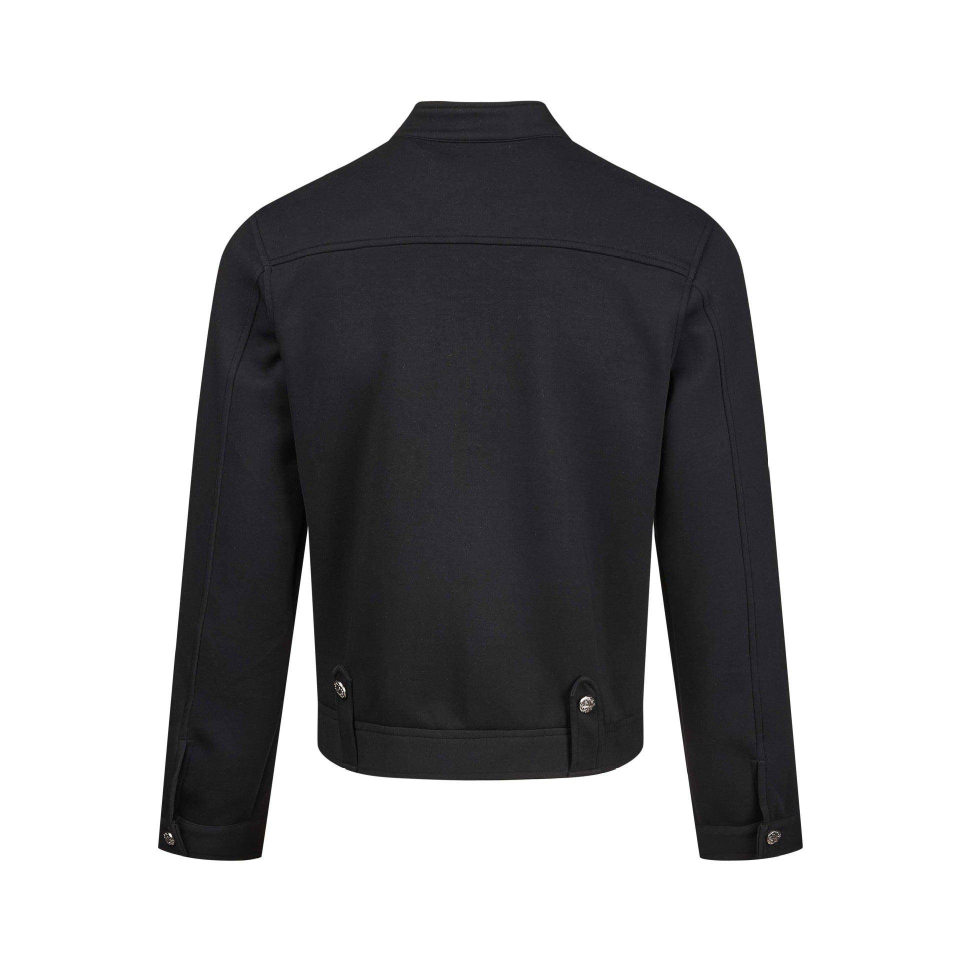 Women's short-cut sweat bomber jacket with stand-up collar, concealed zipper and flap pockets Chichicherry
