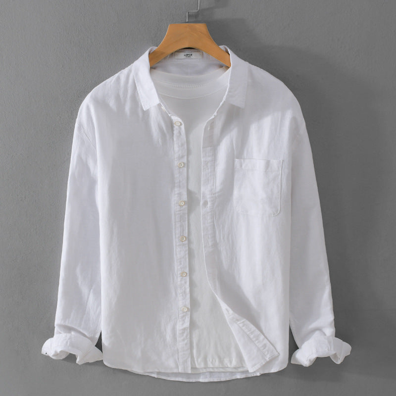 Men's overshirt made from cotton blend with chest pocket and loose fit Chichicherry