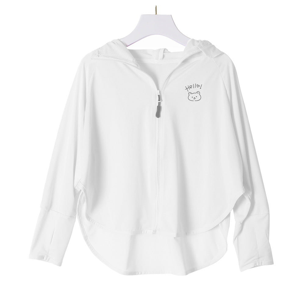 Children's UV protection jacket with hood and lightweight breathable properties Chichicherry