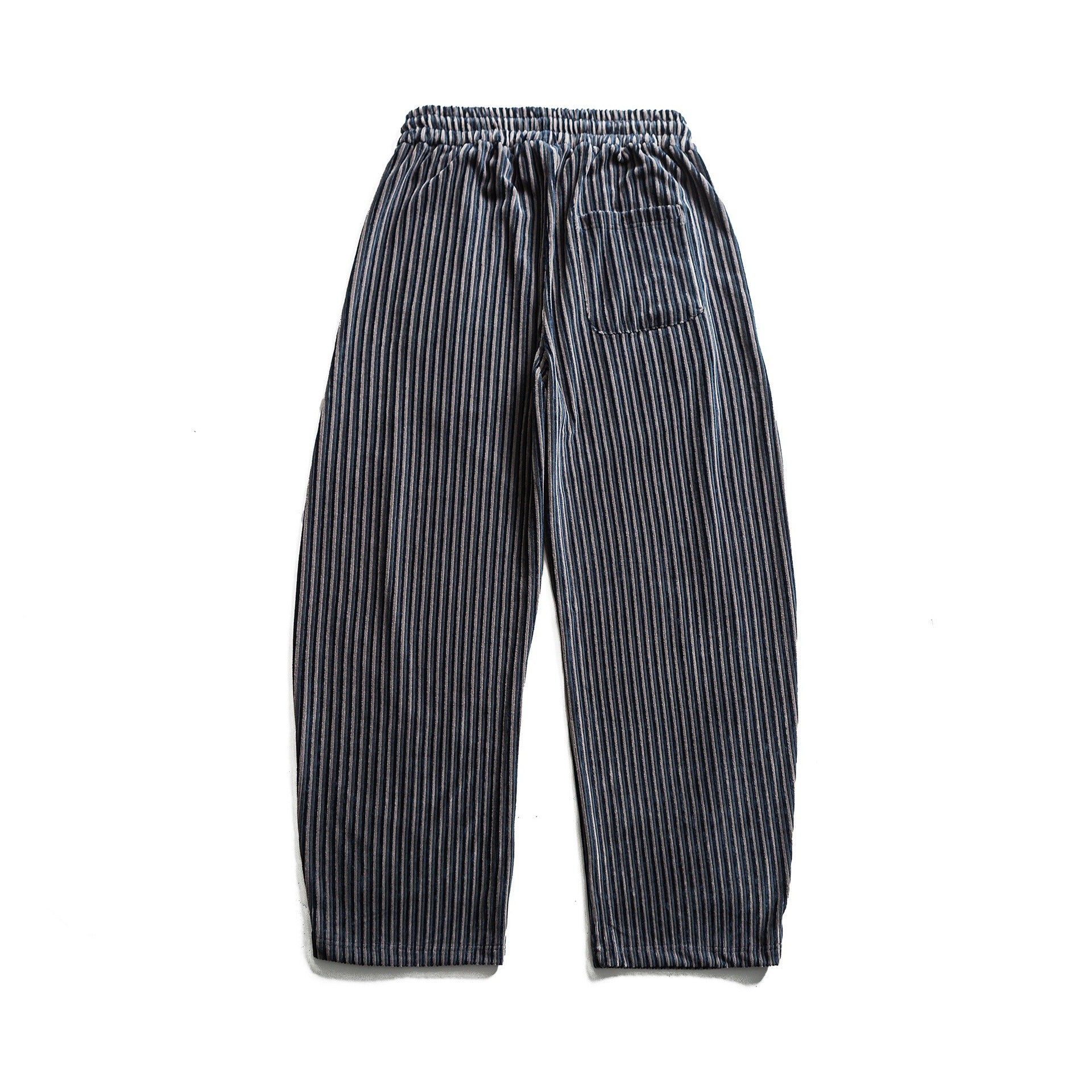 Women's Wide Pleated Trousers with Elastic Waistband and Drawstring Chichicherry