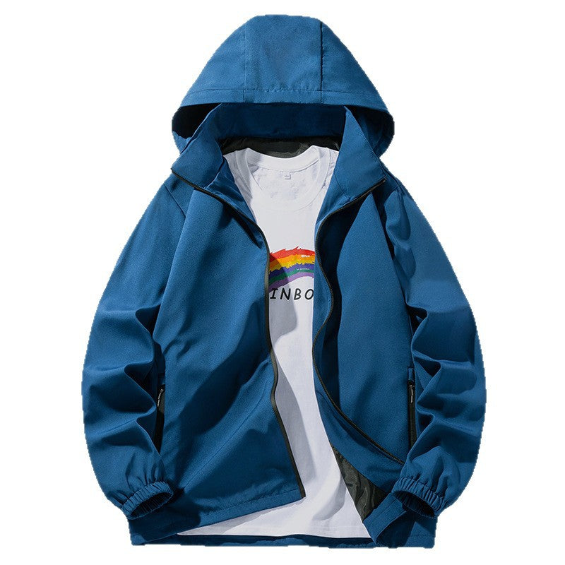 Unisex Minimalistic Softshell Hoodie with water-repellent coating, hood & concealed zipper pockets Chichicherry