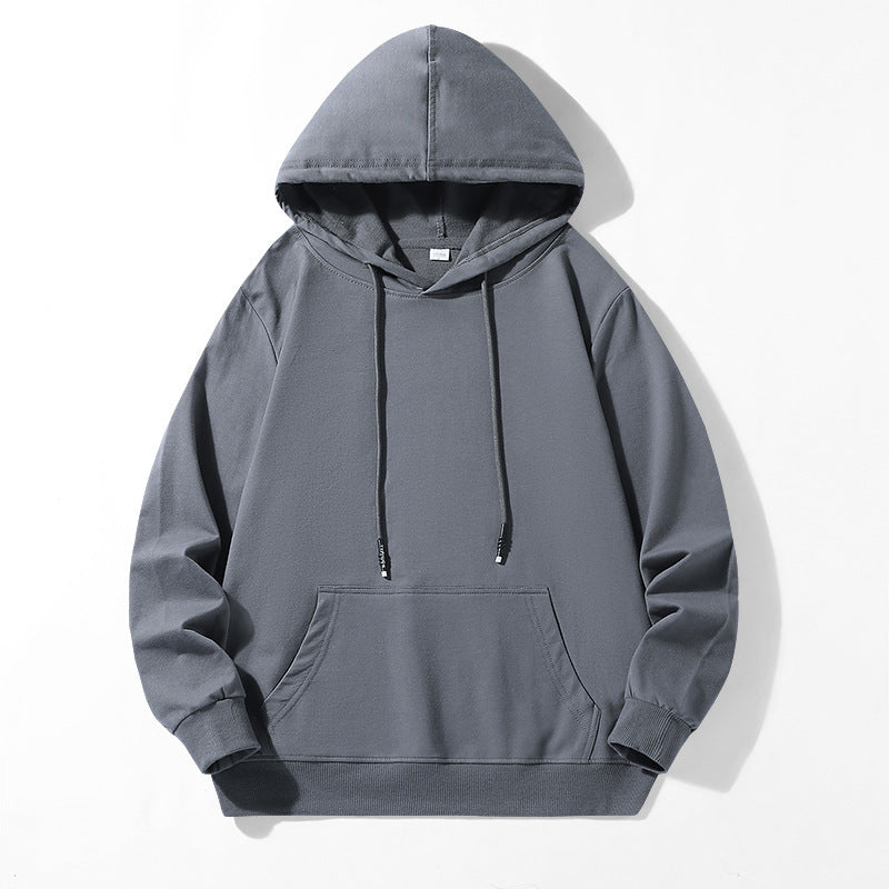 Unisex locker fit hoodie made of cotton blend with kangaroo pocket and drawstring hood