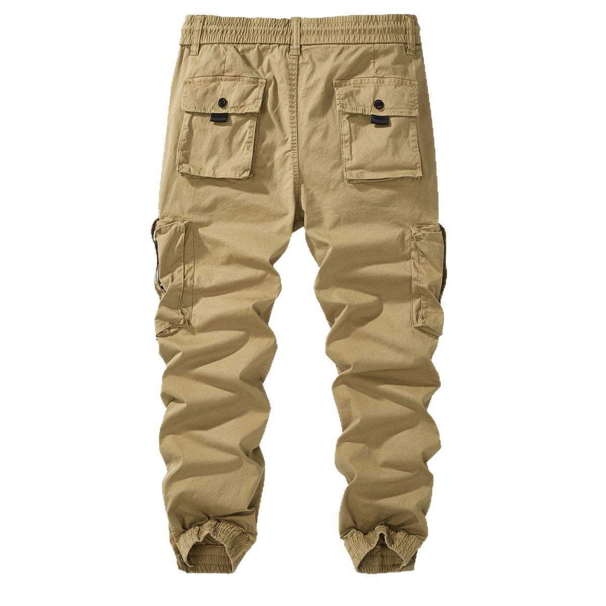 Men's cargo jogging pants with elastic waistband, zipper cargo pockets, and adjustable hem Chichicherry