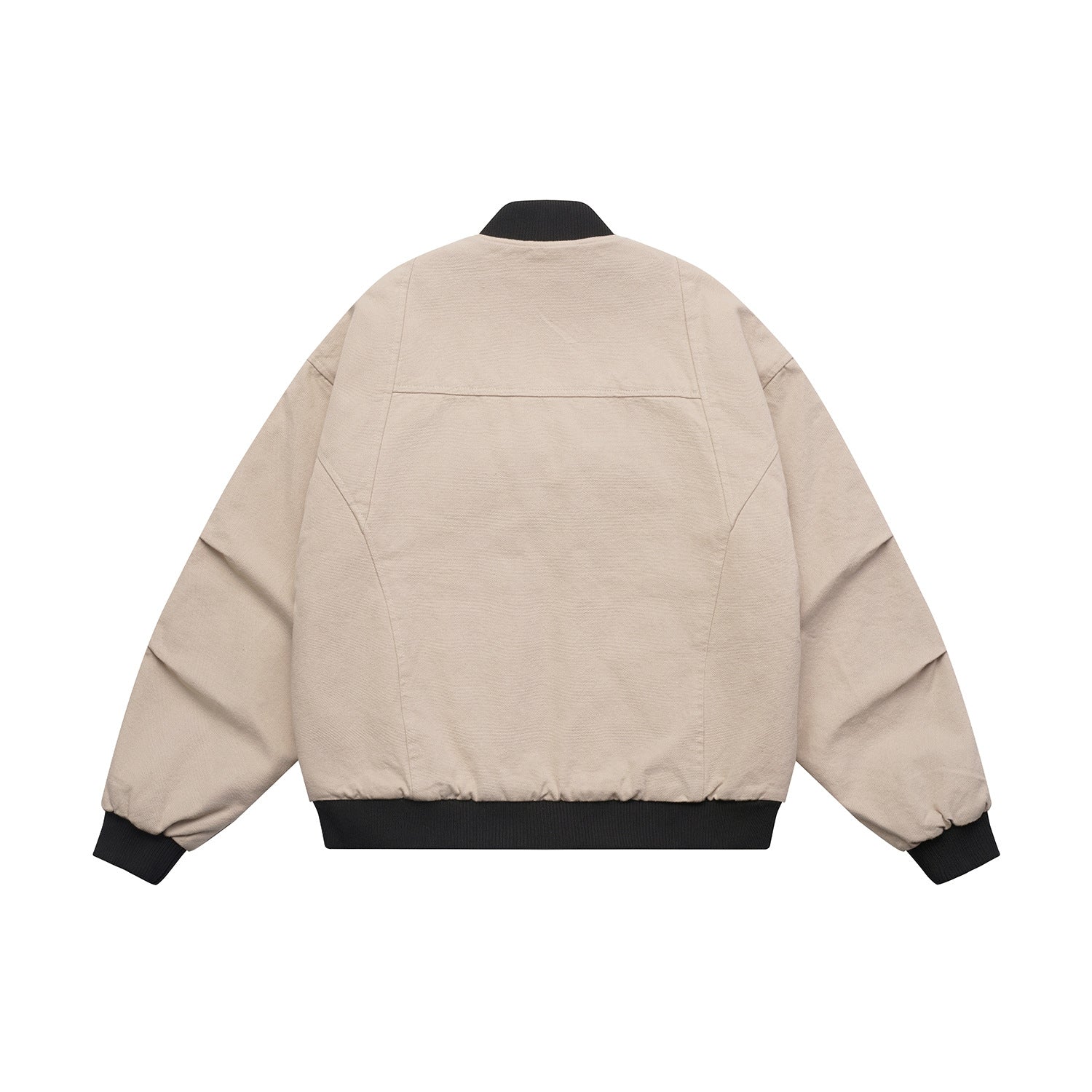 Unisex Lightly quilted oversized bomber jacket with ribbed collar and diagonally inserted pockets Chichicherry