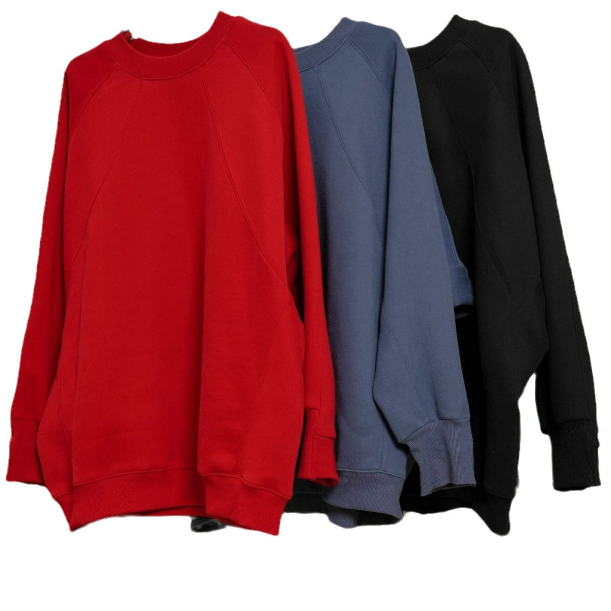 Women Boxy Sweatshirt with raglan seams and voluminous sleeves Chichicherry