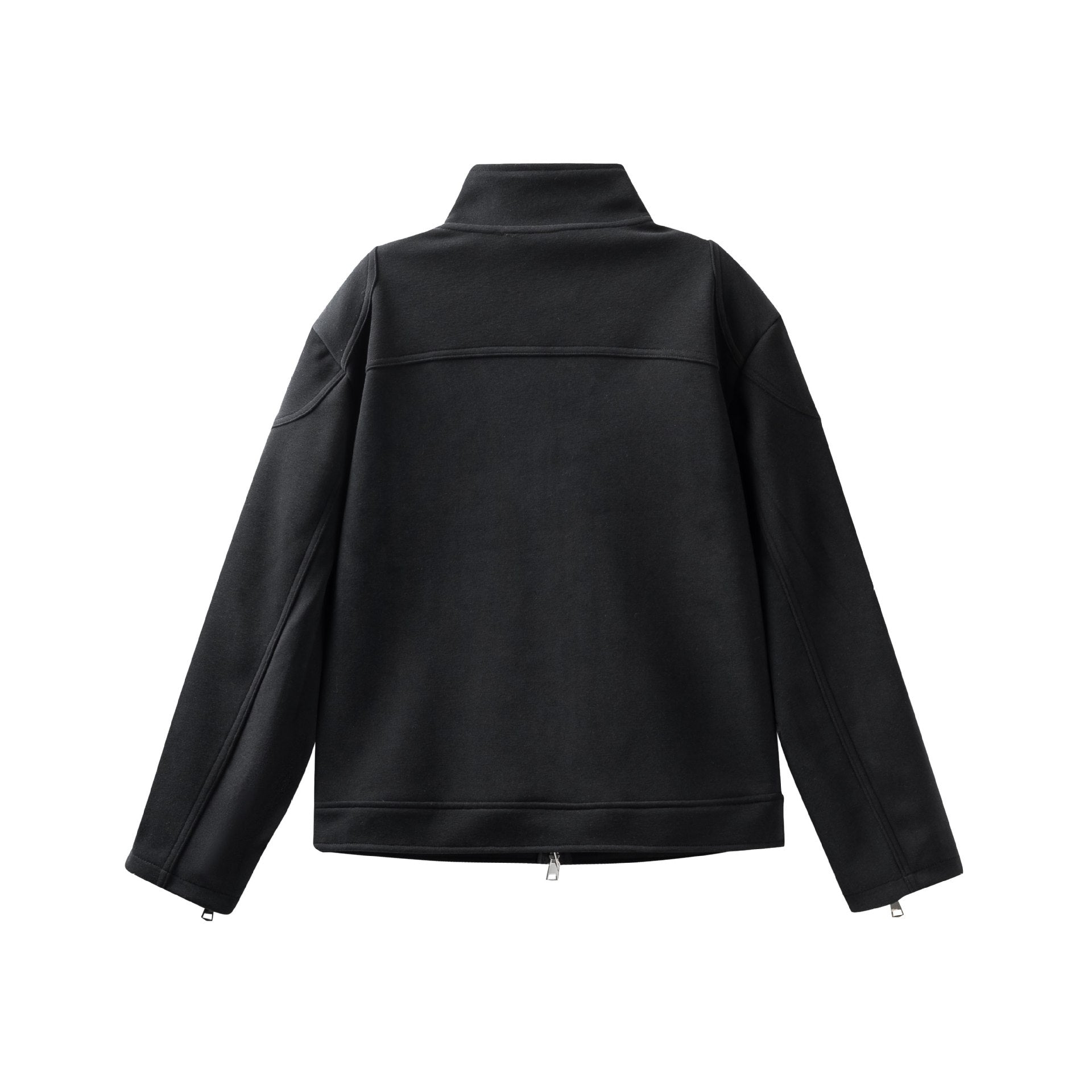 Unisex High Collar Zip Jacket made of French Terry with sleeve slits and side pockets Chichicherry