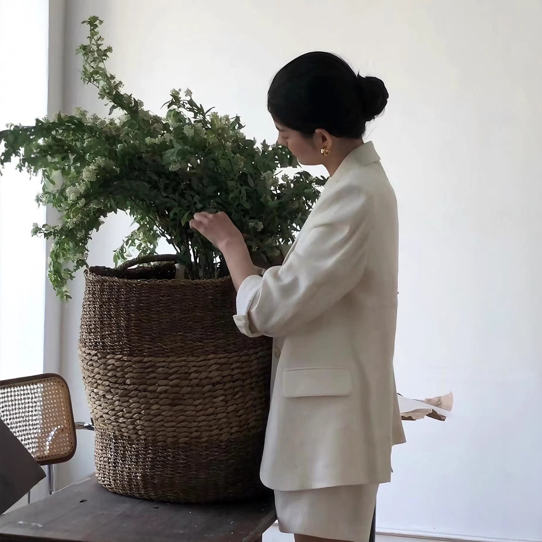 Ladies Elegant Linen Jacket Drune