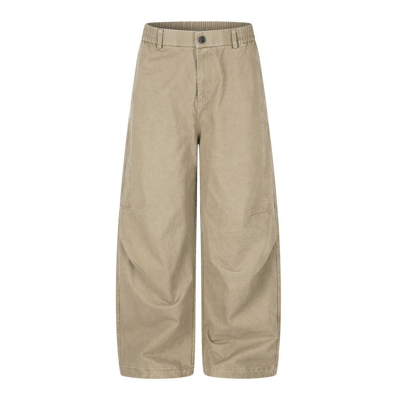 Women's Wide Culotte Pants with High Waist, Elastic Insert, and Utility Seams Chichicherry