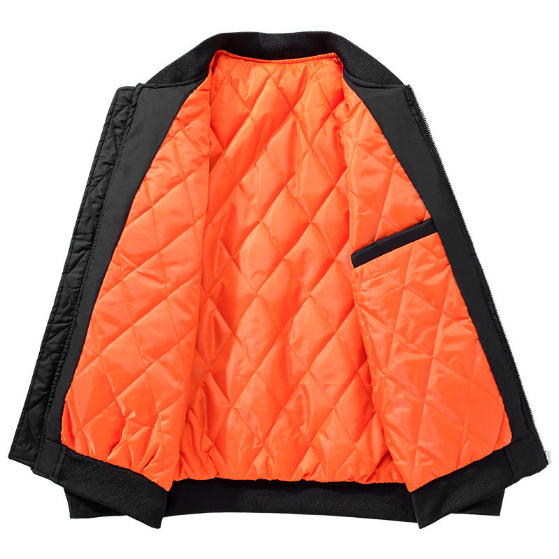 Men's bomber jacket in aviator style with padded thermal lining and sleeve utility pocket Chichicherry